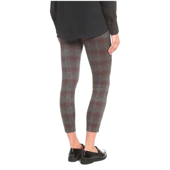 Lysse Preppy Plaid Crop Leggings XLARGE Ankle Zip Stretch Waist FLATTERING NWT - Picture 6 of 14